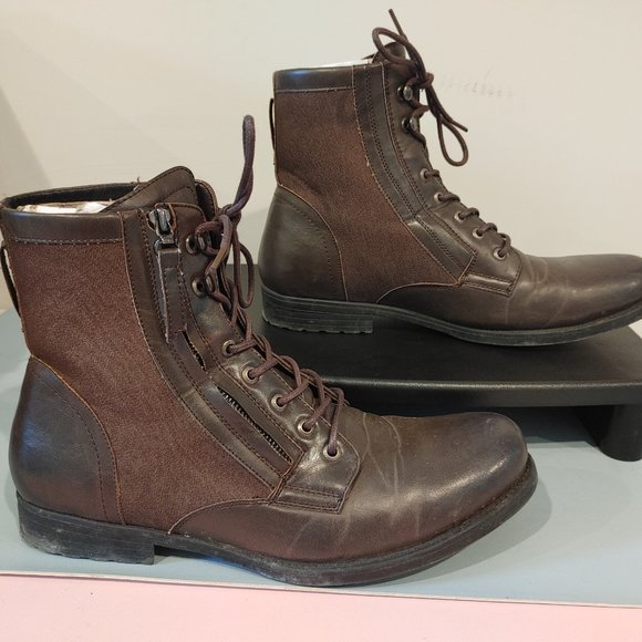J75 by Jump Defender Size 12 66301M-382 Men\'s Brown Boots Zippers Laces main image 7